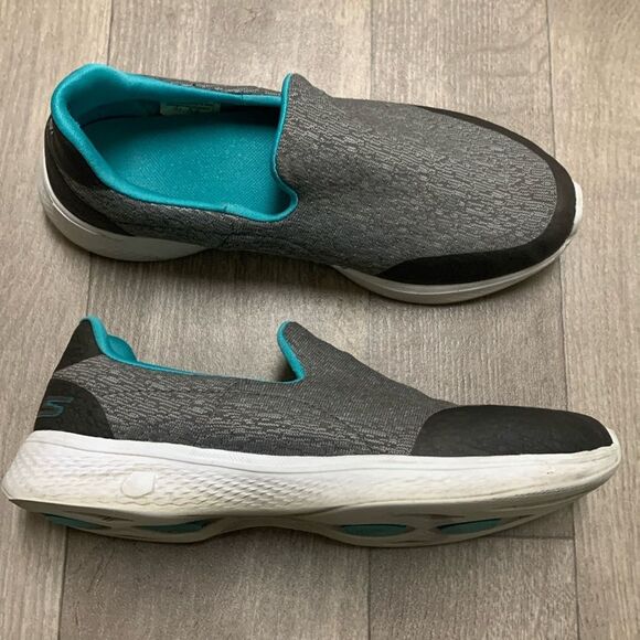 Womens Skechers GoWalk 4 Slip On Comfort Shoes - Picture 2 of 8